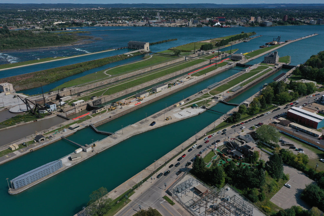 Soo locks - credit By August Schwerdfeger